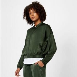 Sweaty Betty Green Bomber Jacket Size Small